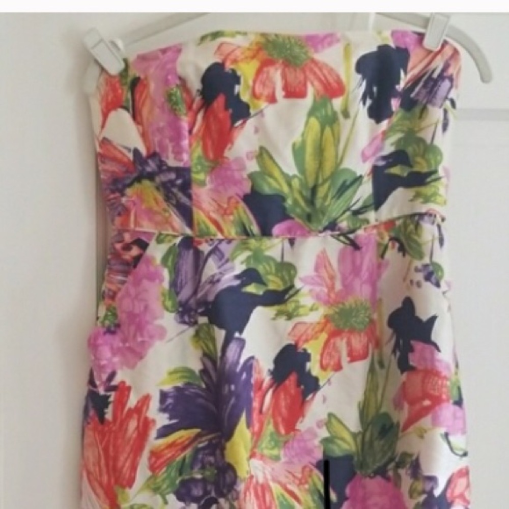 J. Crew Strapless Floral Dress - Gentle Used